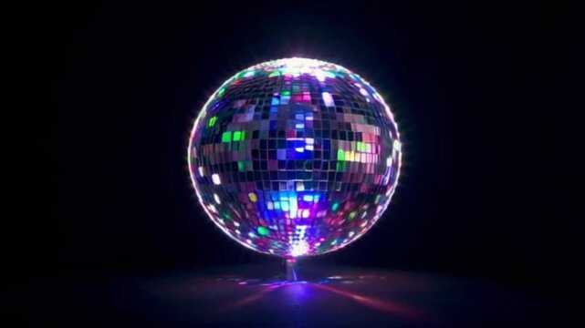 disco ball with lights