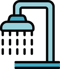 Shower head pouring water, offering a refreshing and invigorating showering experience