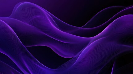 Obraz premium Abstract Purple Waves