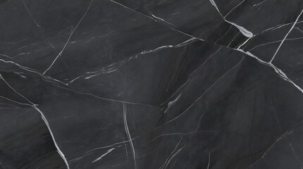 A luxurious, dark gray to black marble texture background with subtle