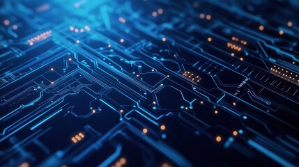 Abstract Circuit Board