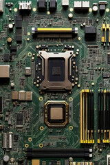 motherboard is the main circuit board in a computer, housing essential components like the CPU socket, RAM slots, and expansion slots. It ensures connectivity, performance, & reliability for hardware.