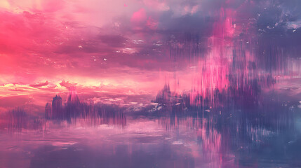 Obraz premium Vibrant pastel abstract pattern, dynamic shapes and textures, colorful swirls creating a sense of movement and energy in design elements