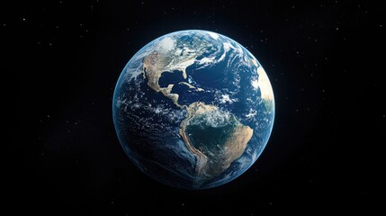 Collage layout of Earth as seen from space showcasing all continents High resolution 3D render representing technology and communication themes