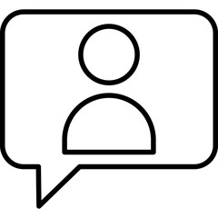 Fototapeta premium Chat Icon