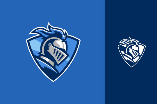 Knight Warrior Side View Logo Design