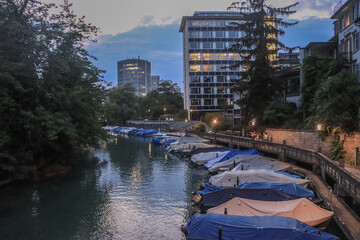 Abendstimmung am Zürcher Schanzengraben