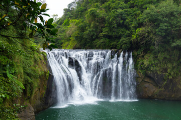 Taiwan Shifen Waterfall in Pingxi District