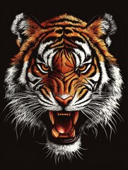 Fototapeta premium Tiger Head Portrait