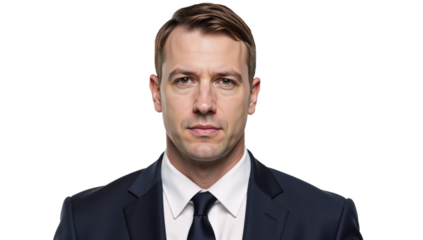 Businessman isolated as a transparent PNG image