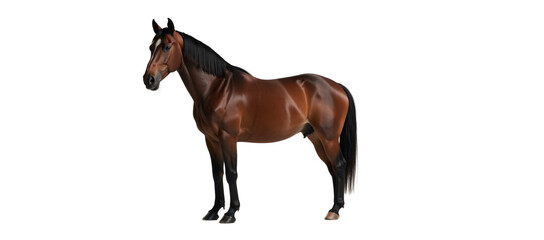 Fototapeta premium Horse illustrated as an isolated high-resolution transparent PNG image