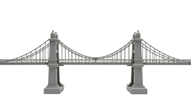 Bridge illustrated against an isolated transparent PNG background