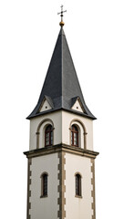 Tower standing alone as an isolated transparent PNG