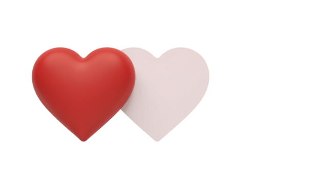 Heart symbol isolated as a transparent PNG image
