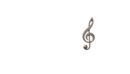 Obraz premium Music note on an isolated transparent PNG background