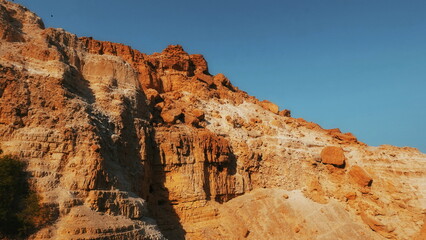 Fototapeta premium Mountain Rocky Majestic Wide Angle Orange Blue Brown Natural