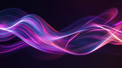 Naklejka premium Abstract Flowing Light
