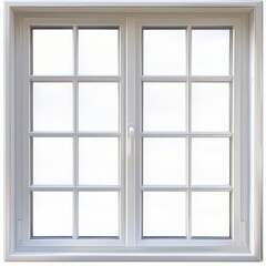 A clear glass window with no decorations.