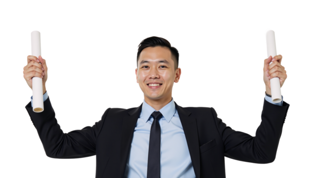 Diploma Holder Isolated as Transparent PNG Background Image