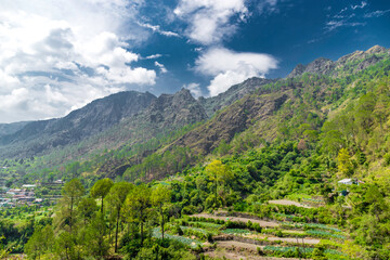 Beautiful view of smanora range village is located in Forest Cd Block Nainital block and Nainital tehsil of Nainital district. uttarakhand, India
