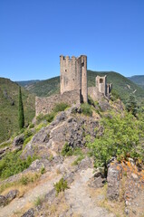 RUINES DES CHÂTEAUX CATHARES DE LASTOURS XII-XIIIéme SIÈCLE