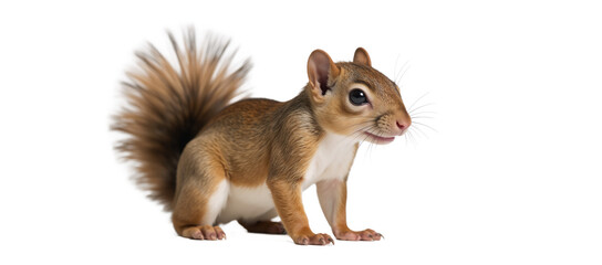 Squirrel depicted as an isolated transparent PNG image