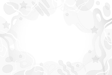 Soft minimalistic concept with abstract shapes on a white background. Playful design ideal for futuristic design concepts with abstract elements. 