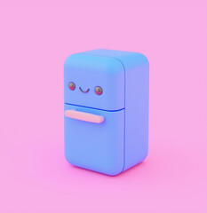 Friendly Refrigerator with Soft Minimalist Design