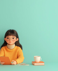 Curious Reader, A Peaceful Moment of Learning and Exploration