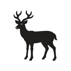 Deer silhouette vector style illustration