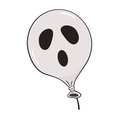 Fototapeta premium Ghost balloon. Halloween decoration