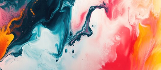 Abstract acrylic background featuring a marble design with paint stroke textures Ideal for web and game design this macro image highlights grunge art and surrealistic smears