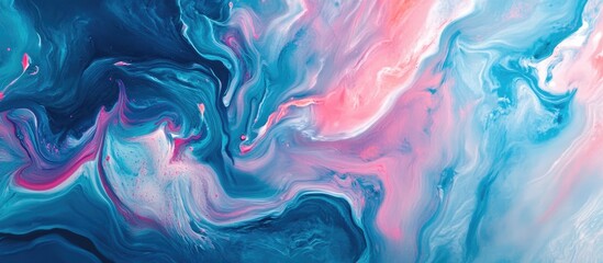 Abstract acrylic background featuring a marble effect Paint strokes create a textured appearance ideal for web and game design Macro view of a hand painted artwork with a surreal quality