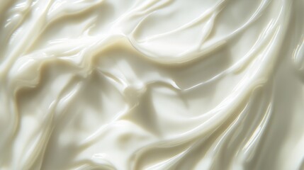 Obraz premium White serum texture creamy liquid moisturizer smear gel background