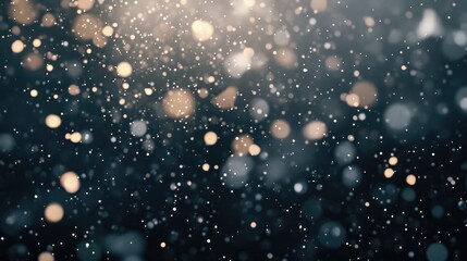 Organic particles float in the air against a dark background