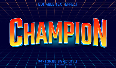 champion editable text effect