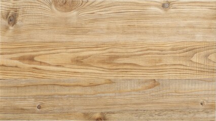 Fototapeta premium Natural wooden board with visible scratches, cracks, and knots, featuring a prominent horizontal wood grain pattern