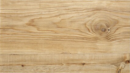 Fototapeta premium Natural wooden board with visible scratches, cracks, and knots, featuring a prominent horizontal wood grain pattern