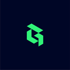 letter g logo design vector, initial g idea vector logo design