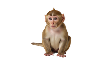 Monkey isolated as a transparent PNG image
