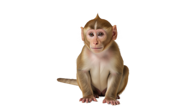 Monkey isolated as a transparent PNG image