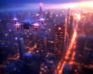 Futuristic Technological Advancements Futuristic Cities Birds Eye View