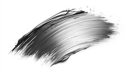 Elegant Metallic Black Brushstroke With Smooth Gradient Texture