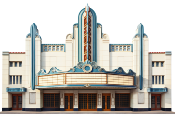 PNG Architecture building city movie theater.