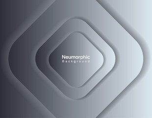 Neumorphic Backgrounds and Backdrops white tone oval pattern Layered, minimal style background, technology illustration, modern and business, template and banner composition for products.