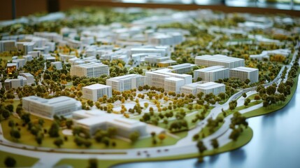 Innovative Urban Planning Model Presented for Community Feedback at Local Government Center