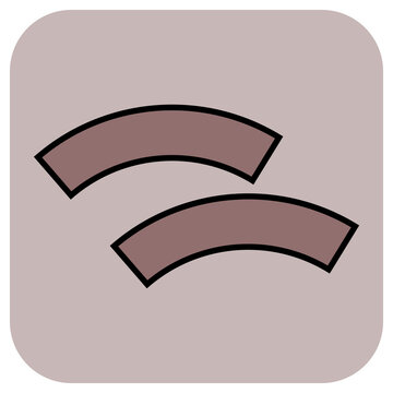 Jastrows illusion. Transparent PNG of Vector graphic optical illusion. The two shapes are exactly the same size, but they don't appear to be