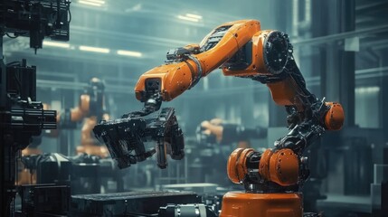 Innovative machine technology, showcasing advanced robotics in action