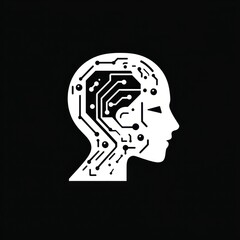 Modern logo showcasing the synergy of creativity and AI