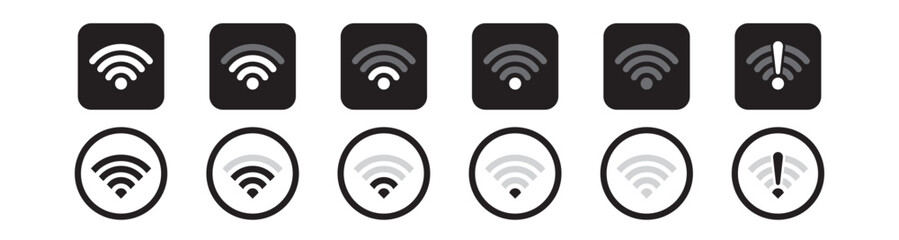 wifi sign icon, wifi icon collection, wifi vector